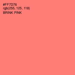 #FF7D76 - Brink Pink Color Image